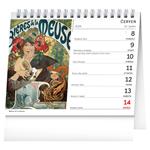 Kalendarz biurkowy 2026 Alfons Mucha