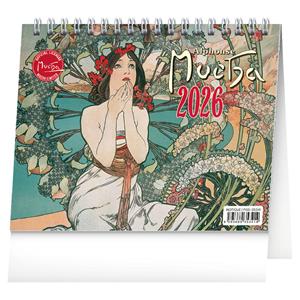 Kalendarz biurkowy 2026 Alfons Mucha