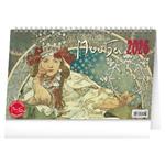 Kalendarz biurkowy 2026 Alfons Mucha