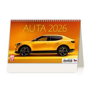 Kalendarz biurkowy 2026 - Auta