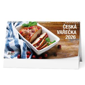 Kalendarz biurkowy 2026 Czeska drewniana łyżka