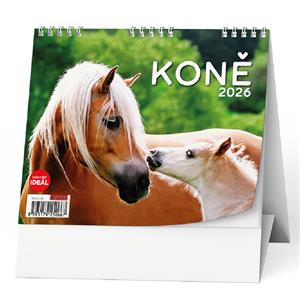 Kalendarz biurkowy 2026 IDEAL - Konie