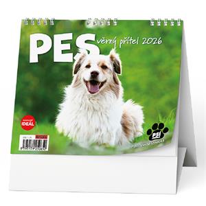 Kalendarz biurkowy 2026 IDEAL - Pies - wierny przyjaciel /z imionami psa/