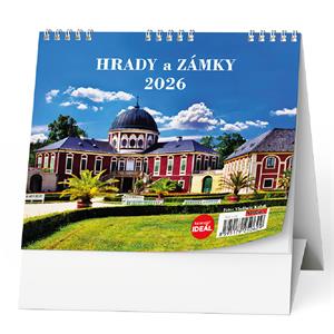 Kalendarz biurkowy 2026 IDEÁL - Zamki i pałace