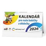 Kalendarz biurkowy 2026 Kalendarz dla naszych babć i dziadków