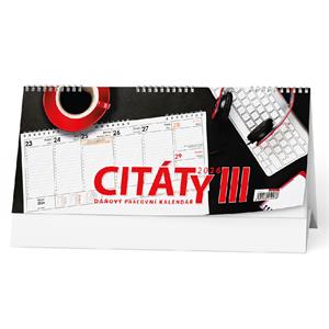 Kalendarz biurkowy 2026 Kalendarz pracy CYTATY III
