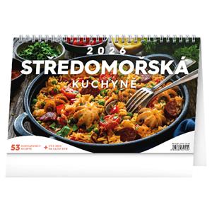 Kalendarz biurkowy 2026 Kuchnia śródziemnomorska