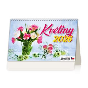 Kalendarz biurkowy 2026 - Kwiaty