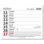 Kalendarz biurkowy 2026 - Maki