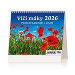 Kalendarz biurkowy 2026 - Maki