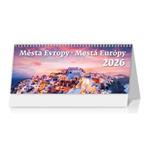 Kalendarz biurkowy 2026 - Miasta Europy