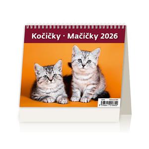 Kalendarz biurkowy 2026 - MiniMax Kocięta