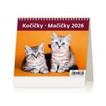 Kalendarz biurkowy 2026 - MiniMax Kocięta