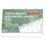 Kalendarz biurkowy 2026 Notatka podatkowa z cytatami