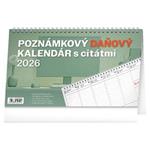 Kalendarz biurkowy 2026 Notatka podatkowa z cytatami