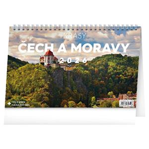 Kalendarz biurkowy 2026 Piękności Czech i Moraw