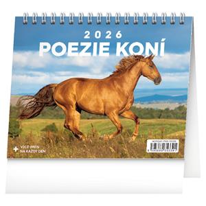 Kalendarz biurkowy 2026 Poezja koni