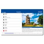 Kalendarz biurkowy 2026 - Przemierzając Czechy