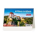 Kalendarz biurkowy 2026 - Przemierzając Czechy