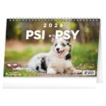 Kalendarz biurkowy 2026 Psy CZ/SK