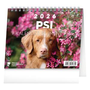 Kalendarz biurkowy 2026 Psy - z imionami psów