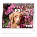 Kalendarz biurkowy 2026 Psy - z imionami psów