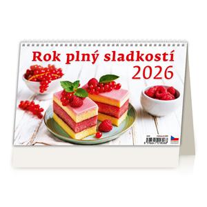 Kalendarz biurkowy 2026 - Rok pełen słodkości