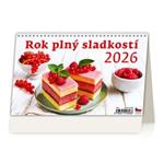 Kalendarz biurkowy 2026 - Rok pełen słodkości