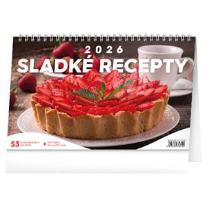 Kalendarz biurkowy 2026 Słodkie przepisy