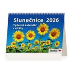 Kalendarz biurkowy 2026 - Słoneczniki