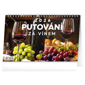 Kalendarz biurkowy 2026 Śladem wina