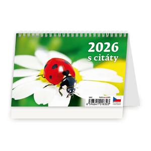 Kalendarz biurkowy 2026 - Tygodniowy "S"