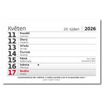 Kalendarz biurkowy 2026 - Tygodniowy "S"