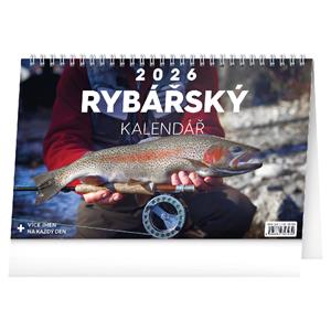 Kalendarz biurkowy 2026 Wędkarstwo