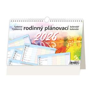 Kalendarz biurkowy i ścienny 2026 - Tygodniowy rodzinny planer