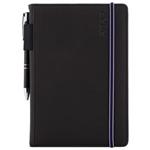 Kalendarz książkowy AMOS tygodniowy A5 2027 czeski - czarny/niebieska gumka