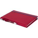 Kalendarz książkowy AMOS tygodniowy A5 2027 czeski - czerwony/niebieska gumka