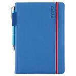 Kalendarz książkowy AMOS tygodniowy A5 2027 słowacki?? - niebieski/czerwona gumka