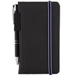 Kalendarz książkowy AMOS tygodniowy kieszonkowy 2027 czeski - czarny/niebieska gumka