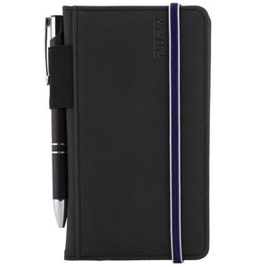 Kalendarz książkowy AMOS tygodniowy kieszonkowy 2027 słowacki?? - czarny/niebieska gumka