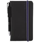 Kalendarz książkowy AMOS tygodniowy kieszonkowy 2027 słowacki?? - czarny/niebieska gumka