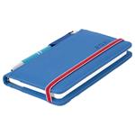 Kalendarz książkowy AMOS tygodniowy kieszonkowy 2027 słowacki?? - niebieski/czerwona gumka