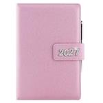 Kalendarz książkowy BRILIANT dzienny B6 2027 polski - jasnoróżowy