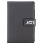 Kalendarz książkowy BRILIANT tygodniowy A5 2027 czeski - czarny