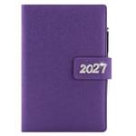 Kalendarz książkowy BRILIANT tygodniowy B6 2027 CZ/SK - fioletowy