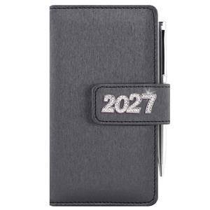 Kalendarz książkowy BRILIANT tygodniowy kieszonkowy 2027 polski - czarny