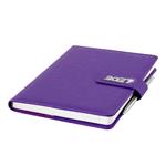 Kalendarz książkowy BRILIANT tygodniowy z notesem A5 2027 CZ/SK - fioletowy
