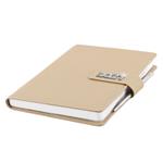 Kalendarz książkowy BRILIANT tygodniowy z notesem A5 2027 CZ/SK - złoty