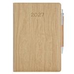 Kalendarz książkowy CORA tygodniowy A5 2027 słowacki?? - beżowy