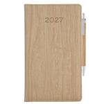 Kalendarz książkowy CORA tygodniowy kieszonkowy 2027 słowacki?? - beżowy